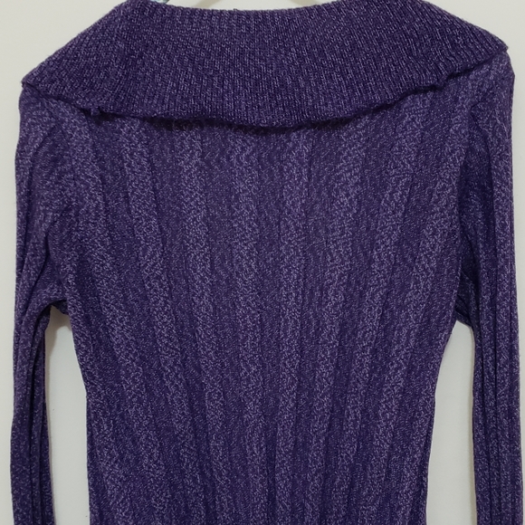 🍄2for20🍄 Lavender Rippled Cardigan, Long Sleeve - Picture 3 of 4